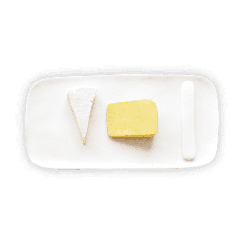 Sculpt Small Serving Board With Cheese Spreader | Serveware by Tina Frey. Item composed of synthetic
