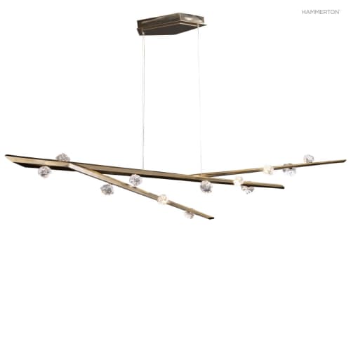 Alan Mizrahi SJ2114 Hand Hewn Steel | Chandeliers by Alan Mizrahi Lighting Design
