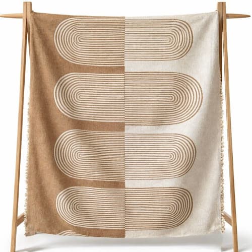 Zulu Throw Blanket — Textured Cotton with Fringe Detail | Linens & Bedding by Busa Designs