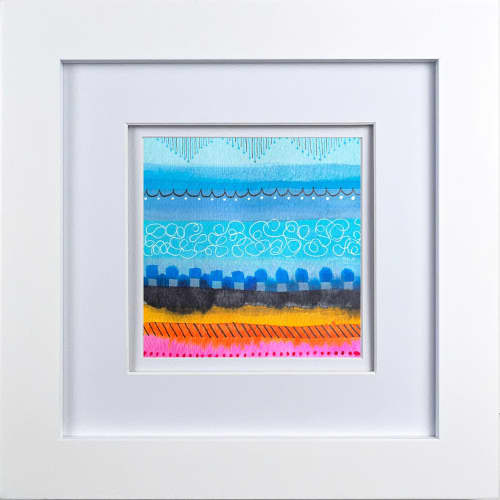 Stripes Five | Oil And Acrylic Painting in Paintings by Kathy Ferguson Art