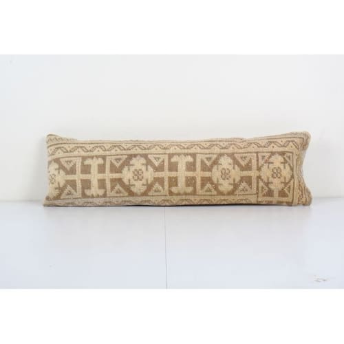 Vintage Turkish Cushion, King size Oushak Rug Bedding Pillow | Pillows by Vintage Pillows Store