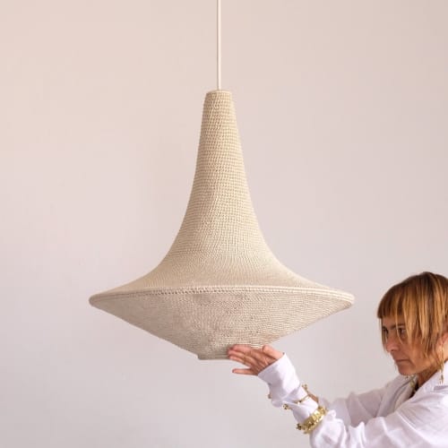 Wahad Crochet Pendant Lamp - Extra Large | Pendants by Hamimi