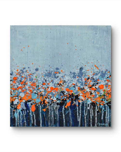 Meadowland 1 | Oil And Acrylic Painting in Paintings by Lisa Carney