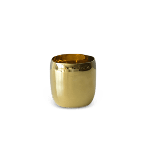 Cuadrado Tiny Vessel In Brass | Vase in Vases & Vessels by Tina Frey. Item composed of brass