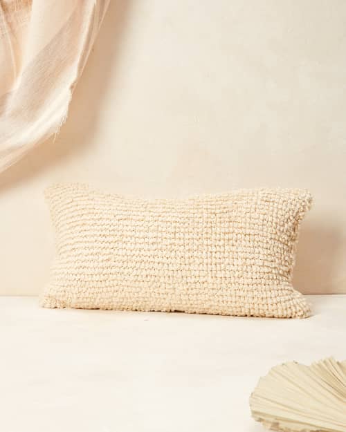 Cloud Lumbar Pillow - Oyster | Pillows by MINNA