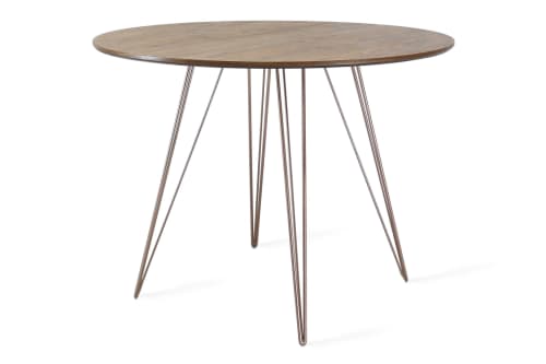 Williams Table / Walnut / Round | Cocktail Table in Tables by Tronk Design. Item made of walnut & metal