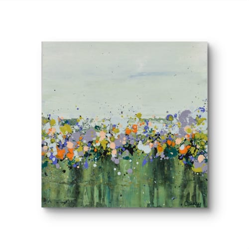 Meadowland 4 | Oil And Acrylic Painting in Paintings by Lisa Carney