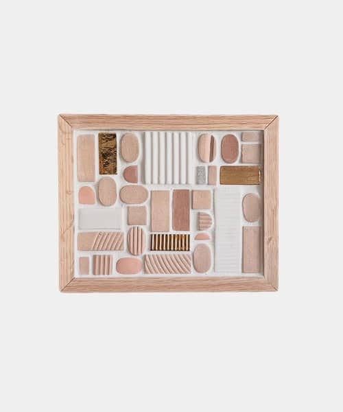 Tiled Wall Art no. 7 (MINI) - May 2022 Release | Wall Sculpture in Wall Hangings by Eliana Bernard. Item made of wood with ceramic
