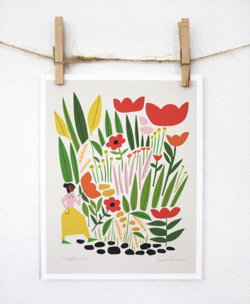 Replenish Print | Prints by Leah Duncan. Item composed of paper in mid century modern or contemporary style