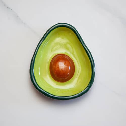 Avocado Jewelry Dish | Decorative Bowl in Decorative Objects by Melike Carr