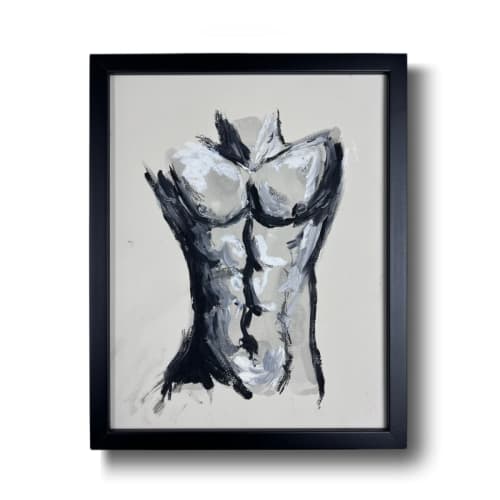 Torso of Andres | Mixed Media in Paintings by John Velo Studio
