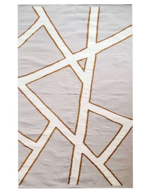 Riva Handwoven Kilim Wool Rug | Area Rug in Rugs by Mumo Toronto. Item made of wool