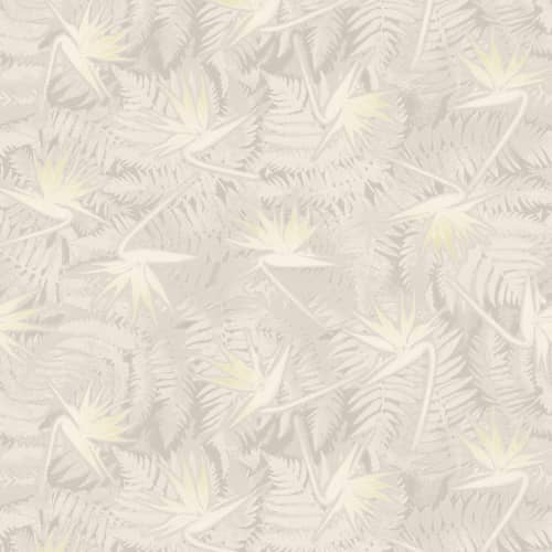 Birds Of Paradise - Cream | Wallpaper in Wall Treatments by Wallcovetings by Brenda Houston. Item made of linen