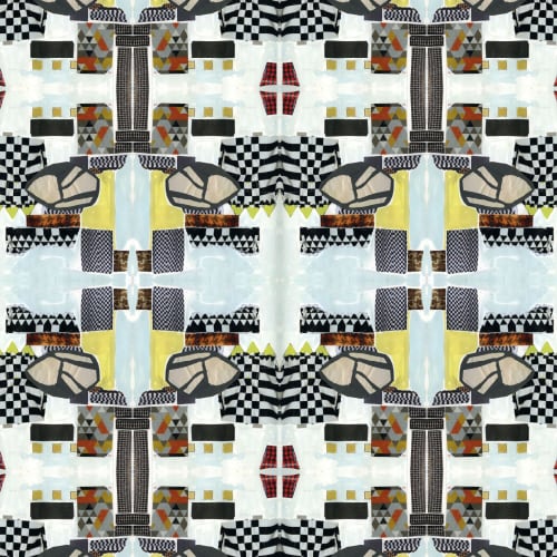 Micha Shist, Mixed | Fabric in Linens & Bedding by Philomela Textiles & Wallpaper. Item made of fabric