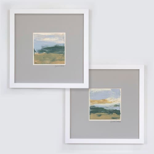 Open Field No. 7 and No. 8 - Original Set | Oil And Acrylic Painting in Paintings by Julia Contacessi Fine Art