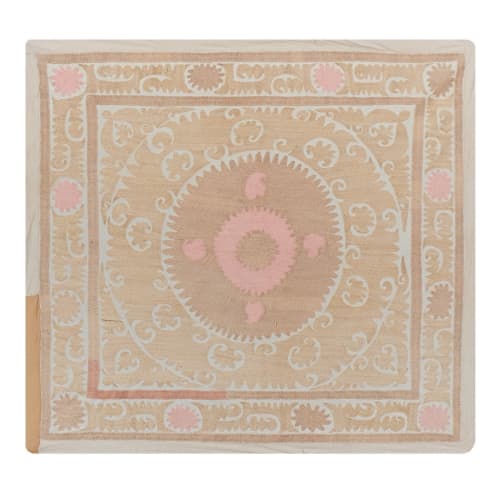 Suzani Table Cover, Tribal Embroidery Wall Decor, Suzani Bed | Tablecloth in Linens & Bedding by Vintage Pillows Store