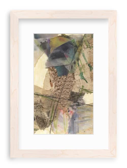 Stitch in Time no.4 - Mixed Media Collage | Mixed Media by Odd Duck Press. Item composed of paper