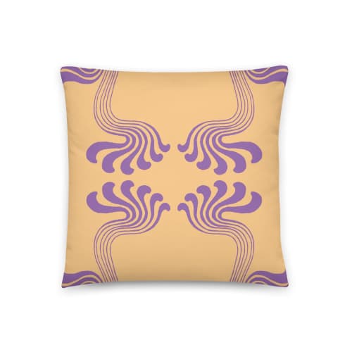 Art Nouveau Paisley No.5 Throw Pillow | Pillows by Odd Duck Press. Item composed of cotton