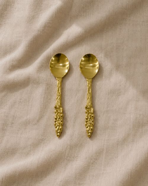 Glyph Petite Serving Spoons | Serving Utensil in Utensils by Raíz Studio