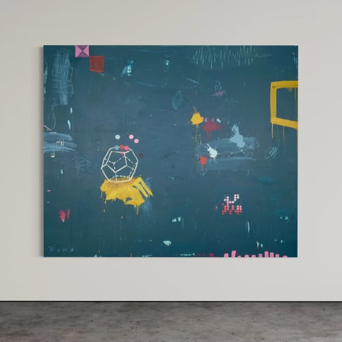 Math & The Cosmos | Oil And Acrylic Painting in Paintings by Sarah Finucane
