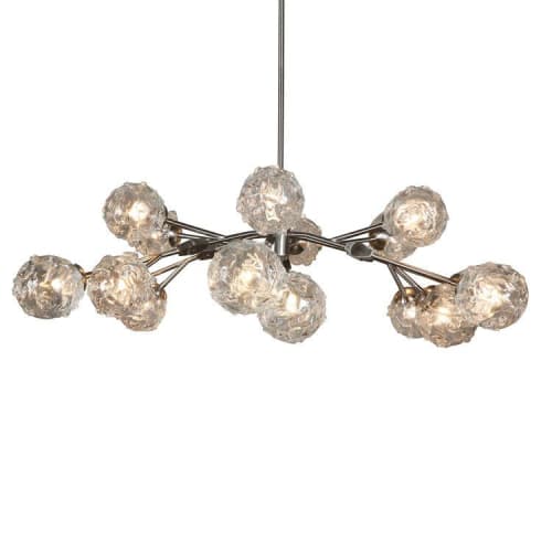 Alan Mizrahi SJ2076 Aurora II Glass Globe Chandelier | Chandeliers by Alan Mizrahi Lighting Design