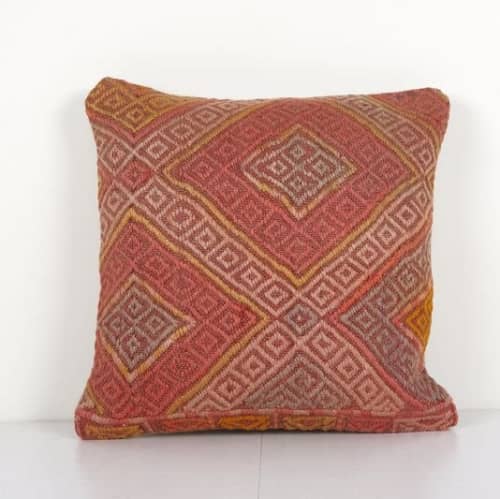 Oriental Boho pillow Kilim pillow cover Chair pillow Small O by