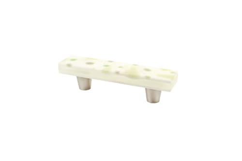 Terrazzo Tea Green 3" CC Pull | Hardware by Windborne Studios. Item made of synthetic