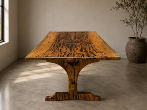 Louisiana Sinker Cypress Trestle Pedestal Table | Dining Table in Tables by Pelican State Woodworks