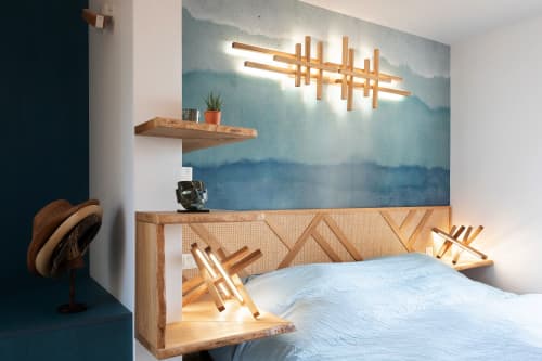 Equilibrium Long | Sconces by Next Level Lighting. Item made of oak wood