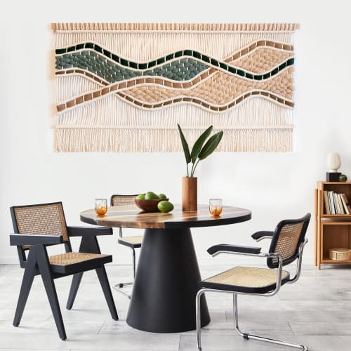 Handwoven Fiber Art - CLEO [Ready to Ship] | Wall Hangings by Rianne Aarts / Teddy and Wool Studio
