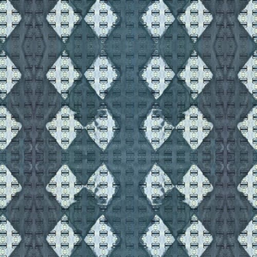 Diamond Waxed, Indigo | Fabric in Linens & Bedding by Philomela Textiles & Wallpaper. Item composed of linen