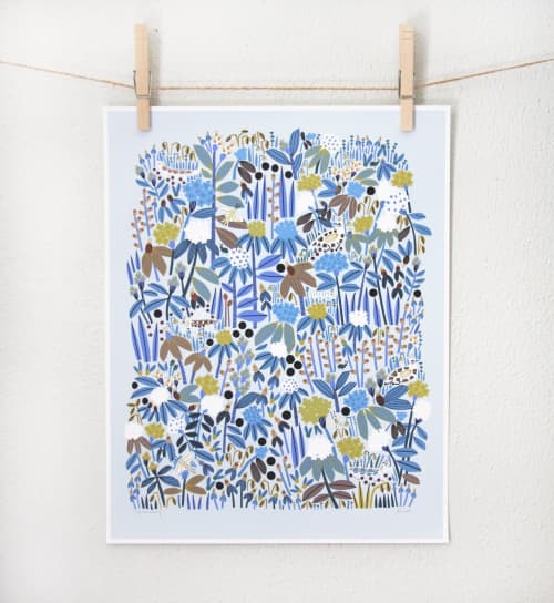 Yesterday Print | Prints by Leah Duncan. Item composed of paper in mid century modern or contemporary style