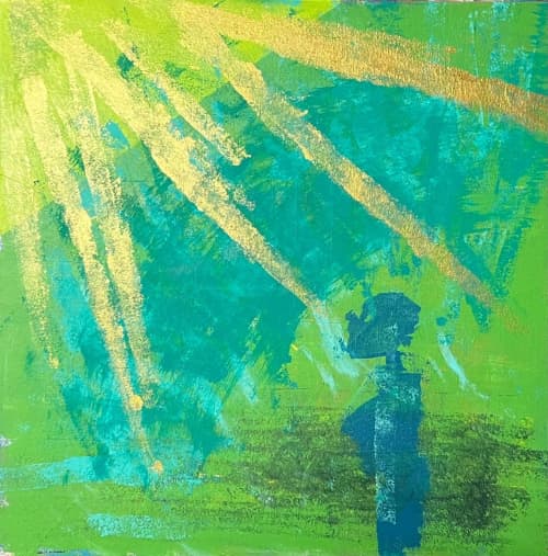 Under the African Sun (24"x24") SOLD | Mixed Media in Paintings by The Art Of Gary Gore