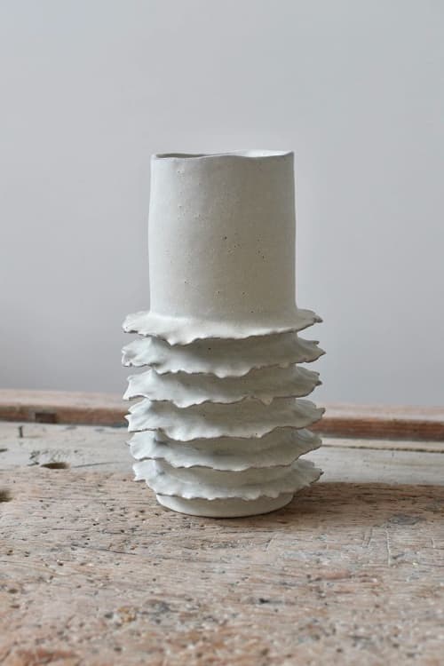 Ribera Tall Coastal Vase | Vases & Vessels by OWO Ceramics