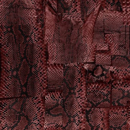 Serpentine, Ruby | Fabric in Linens & Bedding by Philomela Textiles & Wallpaper. Item made of linen