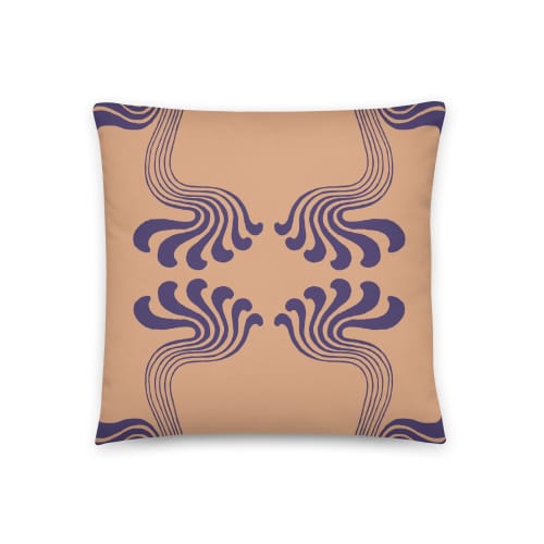 Art Nouveau Paisley no.2 Throw Pillow | Cushion in Pillows by Odd Duck Press. Item composed of cotton