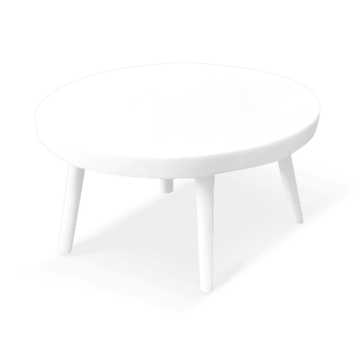 Sculpt Round Coffee Table | Tables by Tina Frey. Item composed of cement and synthetic