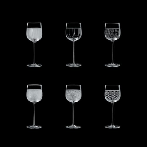 Wine | Glass in Drinkware by Oggetti Designs. Item composed of glass
