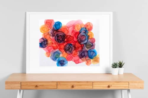 lumious petals | abstract art original | Watercolor Painting in Paintings by Megan Spindler