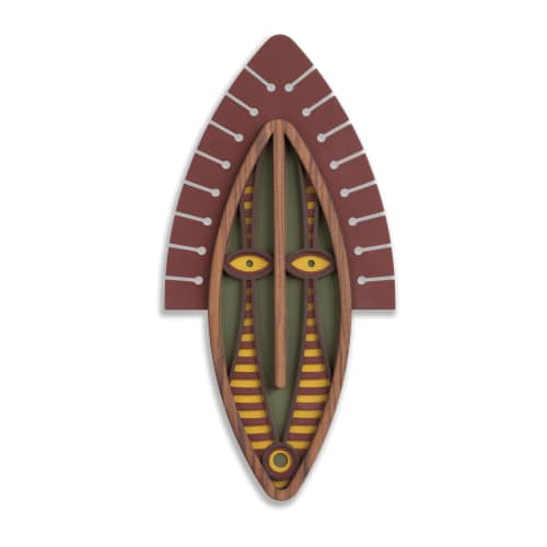 Modern African Mask #41 | Wall Sculpture in Wall Hangings by Umasqu