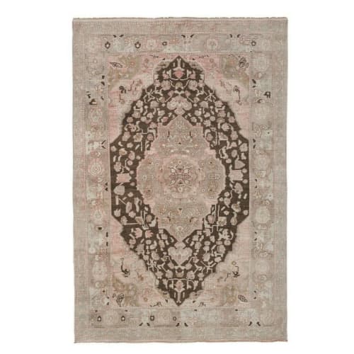 Vintage Soft Colors Rug, Southwest Wool Rug, Oriental Turkey | Area Rug in Rugs by Vintage Pillows Store. Item composed of cotton and fiber