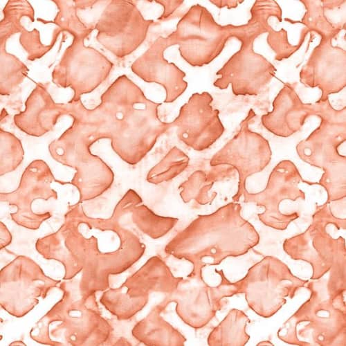 Ceplok, Cinnamon | Fabric in Linens & Bedding by Philomela Textiles & Wallpaper. Item made of linen