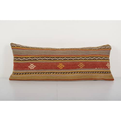 Red Wool Bedding Pillow Cases Fashioned Out of Mid-20th | Sham in Linens & Bedding by Vintage Pillows Store. Item composed of cotton & fiber