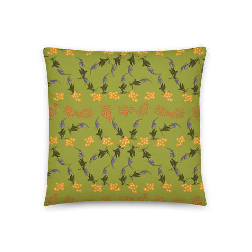 Orchid no.7 Throw Pillow | Pillows by Odd Duck Press. Item composed of cotton