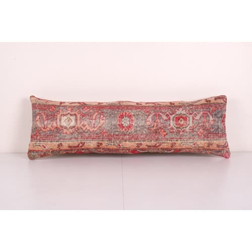 Vintage Turkish Carpet Rug Pillow Cover, Tribal Design Light | Cushion in Pillows by Vintage Pillows Store
