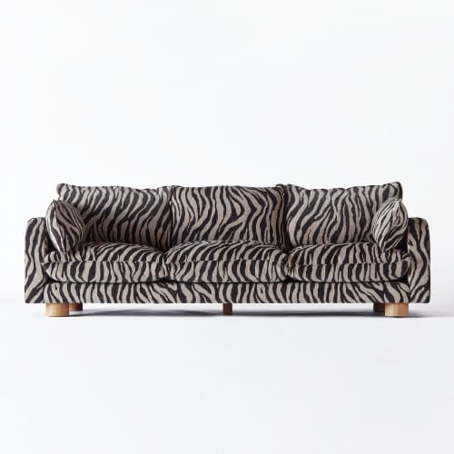 Miles Sofa Zebra | Work by District Loom