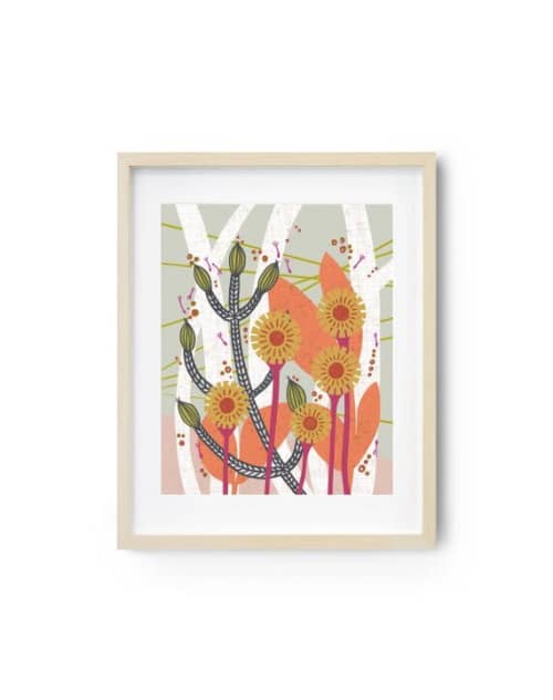 Field Greens - Mid Century Botanicals | Prints by Birdsong Prints. Item made of paper