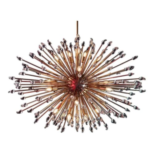 KA1844 Large Brass Sputnik | Chandeliers by Alan M