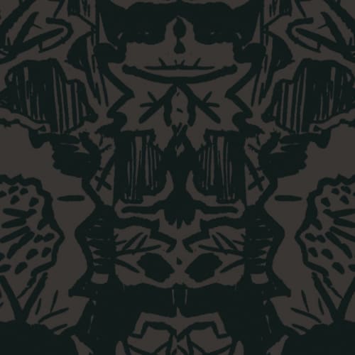 Indian Floral (XL), Polonium | Fabric in Linens & Bedding by Philomela Textiles & Wallpaper. Item composed of linen
