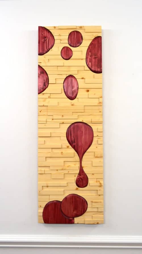 Lava | Wall Sculpture in Wall Hangings by StainsAndGrains. Item made of wood compatible with contemporary and industrial style